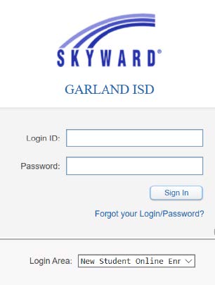 Screen shot - login id and password
