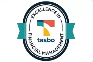 TASBO Excellence in Financial Management logo