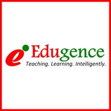 Edugence Logo with tagline: Teaching.Learning.Intelligently.