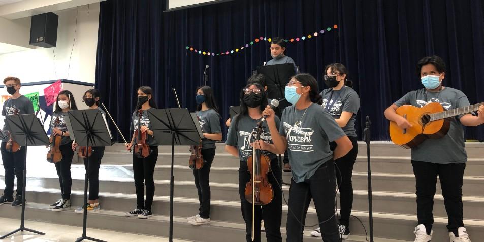 Mariachi Cielo Azul performing at Hispanic Heritage Month celebration