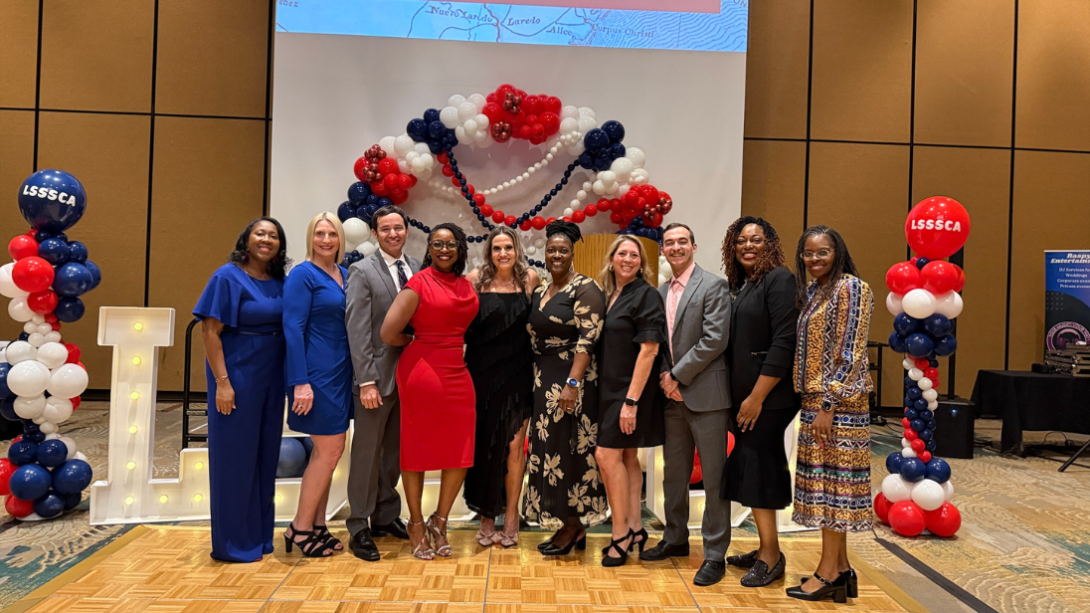 counseling team receives award at a gala