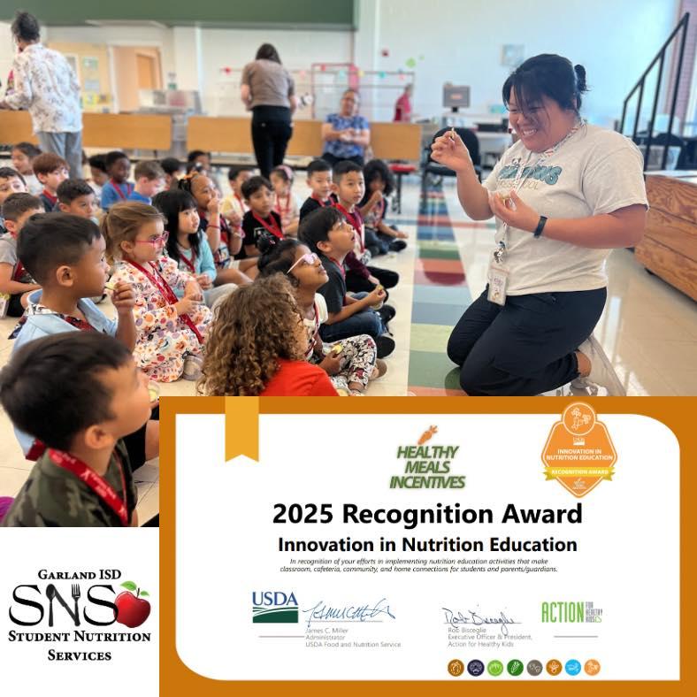 2025 Recognition Award Innovation in Nutrition Education